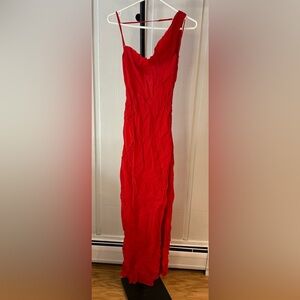 NWT Reformation Pheby Dress Red - Size S